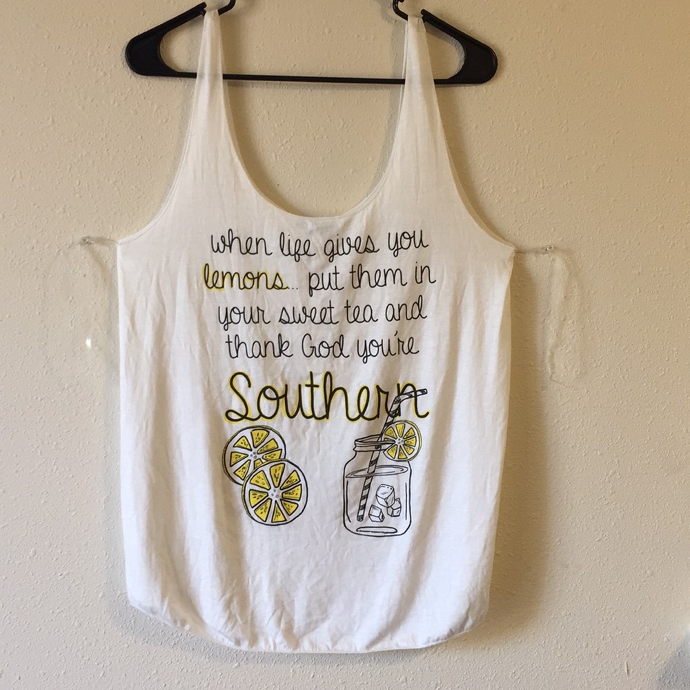 NWT Novelty tank top med
